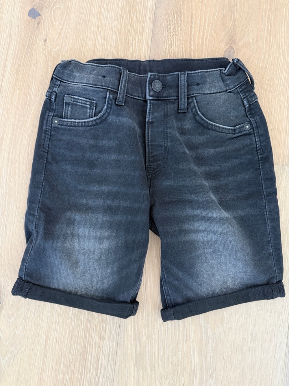 H&M Black Faded Denim Kids Shorts